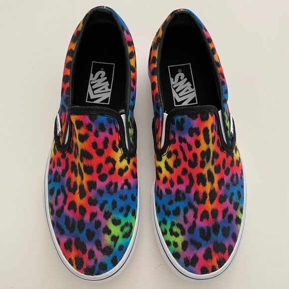 Vans Shoes - NWOT Rainbow Leopard Vans